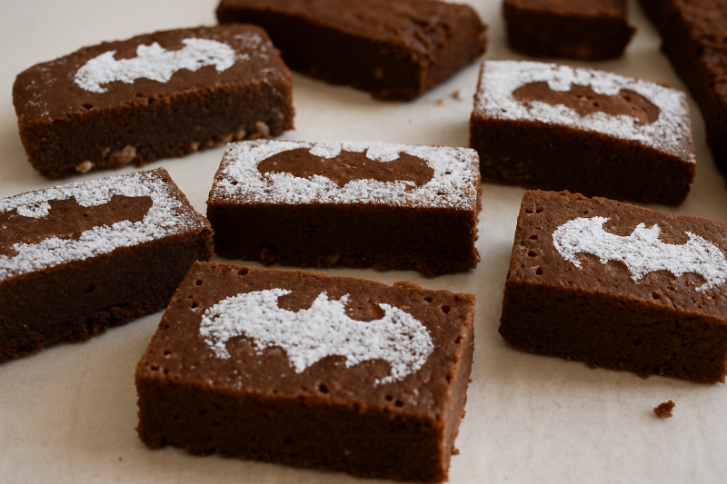 Batman Party Brownies Superhelden Geburtstag Ideen Kuchen