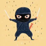 Schatzsuche Ninja zum Ausdrucken