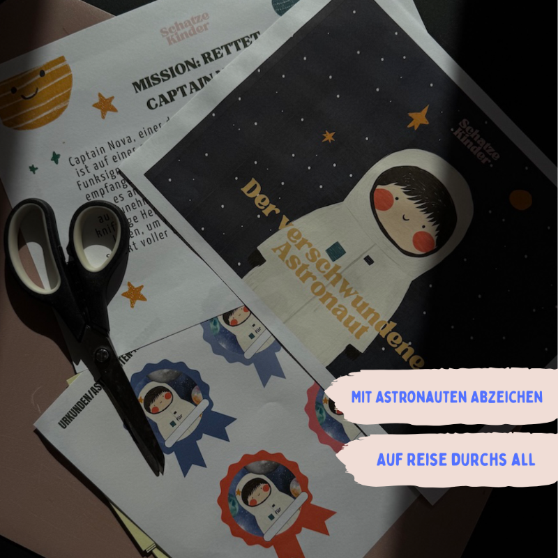 Astronauten Schatzsuche PDF Vorschau zum Ausdrucken