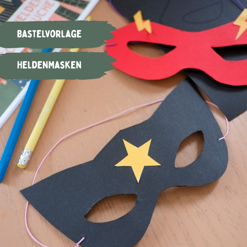 Superhelden Schatzsuche Bastelaktion – Kinder basteln Superhelden-Masken
