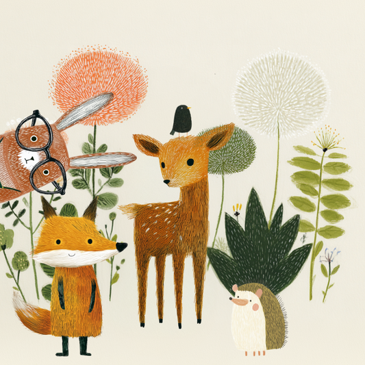 Wald Schatzsuche zum Kindergeburtstag – Cover Illustration