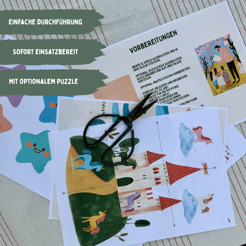 Einhorn Schatzsuche PDF Inhalt – Rätsel und Aufgaben zum Ausdrucken