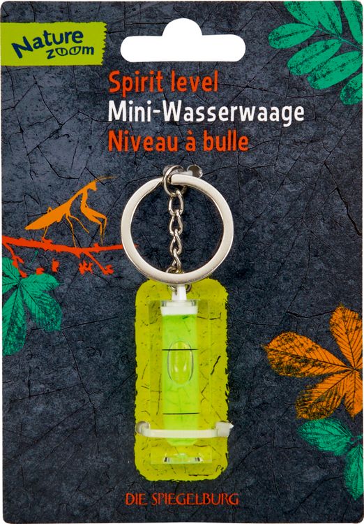 Thalia:A1076705914 Nature Zoom Mini-Wasserwaage als Schlüsselanhänger