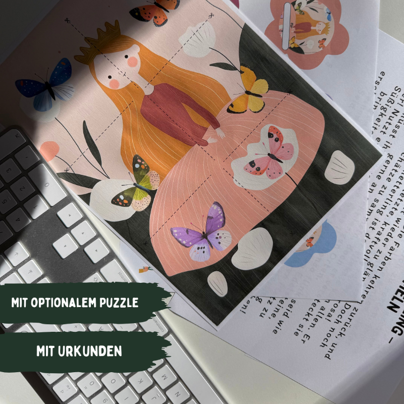 Prinzessinnen Schatzsuche PDF Inhalt – Puzzle und Urkunden aus der Druckvorlage