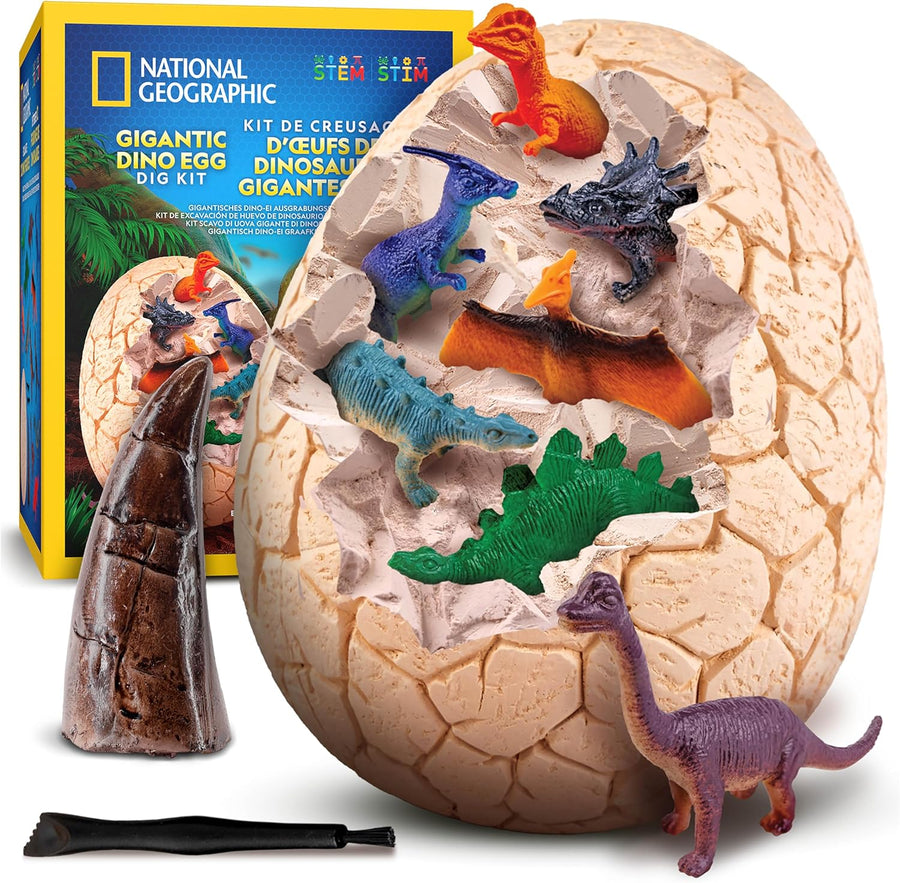 Amazon:B0FLB6Q7S6 NATIONAL GEOGRAPHIC Jumbo Dinosaurier-Ei Ausgrabungsset